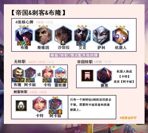 帝国刺客阵容装备-云顶之弈刺客流阵容