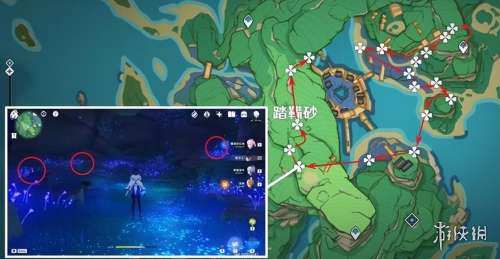 原神鸣草分布图路线-原神柔灯铃分布图路线