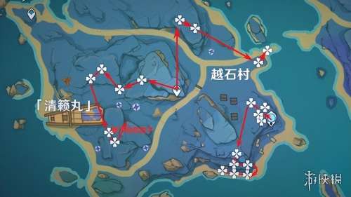 原神鸣草分布图路线-原神柔灯铃分布图路线