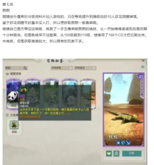 剑网三哪个宠物好看-剑网三容易获得的宠物
