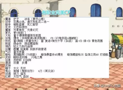 鬼泣血剑搭配阵容图片高清，DNF鬼泣