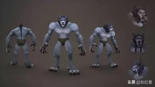 魔兽世界人类和狼人-魔兽世界狼人形态