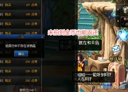 dnf拍卖金币少了东西没收到-dnf金币寄售技巧