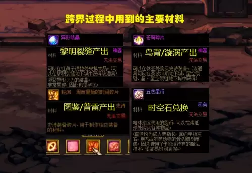 dnf跨界找谁-万能跨界需要什么装备