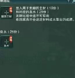 剑网三酿酒配方-剑网三酿酒