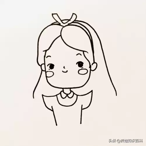 迷你世界爱丽丝怎么画简单又可爱-爱丽丝梦游仙境简单画