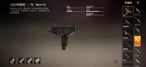 和平精英最牛的五把枪是什么-第五名 vector冲锋枪