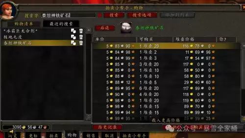 魔兽世界拍卖怎么买一个-wow拍卖行买的东西