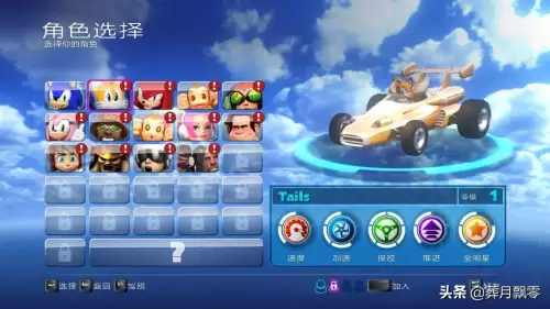 索尼克全明星赛车-变形所有角色