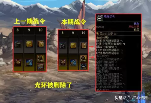 dnf战令第二季奖励-dnf战令奖励光环