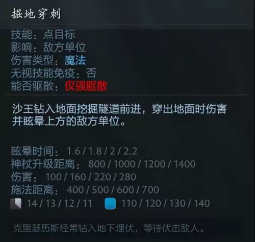 dota英雄介绍沙王-DOTA2英雄资料