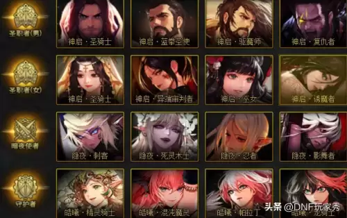 dnf可以转职业吗-DNF全职业一二三觉名称