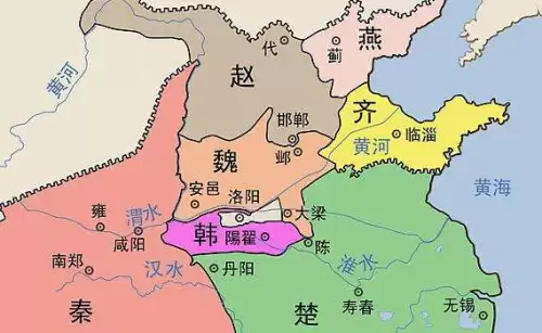 战国地图全图高清版七国-战国时期七国地图