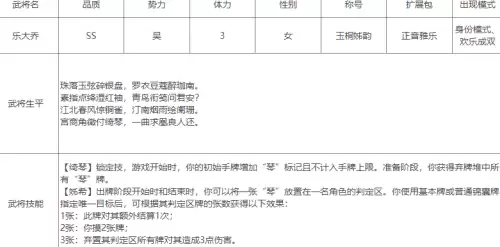 三国杀大乔小乔怎么玩-三国杀大小乔技能介绍