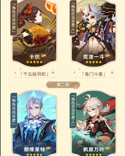 原神活动祈愿有什么角色-原神祈愿角色有哪些