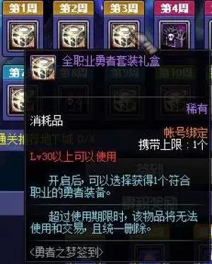 dnf勇者装备礼盒-DNF福利礼包