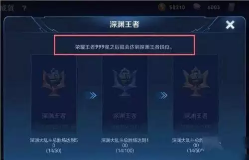 王者荣耀深渊王者多少星-王者荣耀深渊王者段位图片