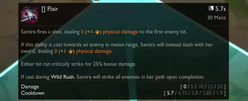 lol新英雄萨米拉连招-英雄联盟萨米拉