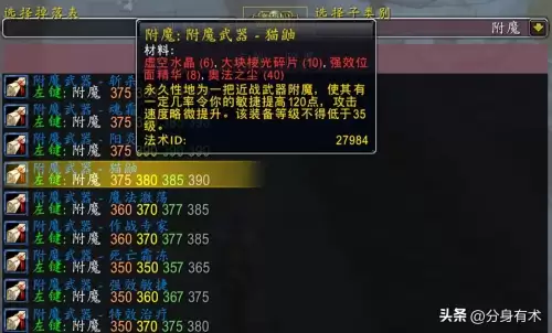 魔兽世界防骑附魔什么-防骑武器附魔