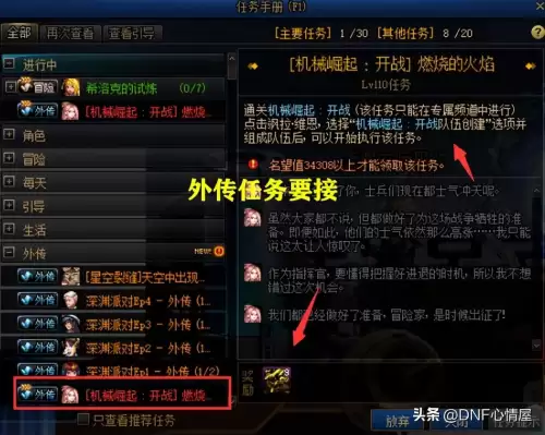 dnf外传任务完成-DNF主线剧情一览