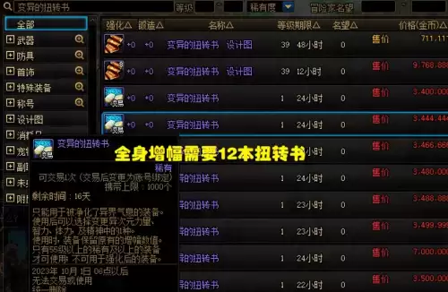 dnf变异的扭转书怎么做-DNF扭转书改版