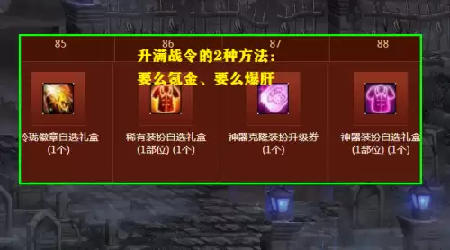 dnf战令秒升满级-战令满级时间计算
