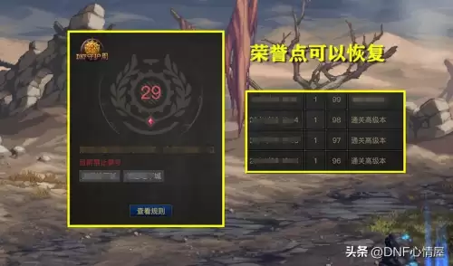 dnf荣誉点为0进游戏就掉线-DNF荣誉点数低于80怎么提升